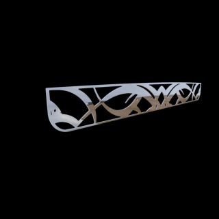 Hummer H3 05 09 Tribal Front End Grille Insert Chrome Metal Accessories