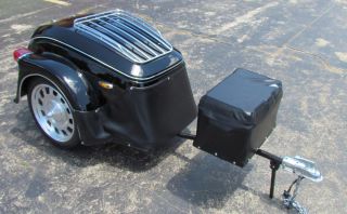 Heritage Motorcycle Trailer Cargo Touring Pull Behind Harley Bikes Triglide