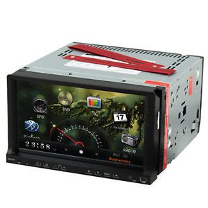 7" 2 DIN LCD Car DVD Player Stereo in Dash CD GPS HD Touch Screen Bluetooth