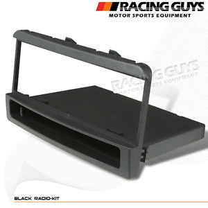 2003 2004 Ford Focus Black Dash Kit Radio Single DIN Bezel Trim Storage Pocket