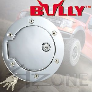 Bully Chrome Fuel Gas Door w Lock 97 03 Ford F150 F250 LD 99 11 F250 F350