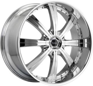 24 inch 24x9 5 Savini BM5 Chrome Wheels Rim 6x135 F150 Expedition Navigator 6LUG