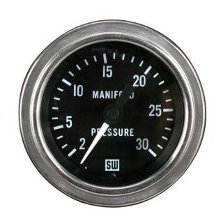 Stewart Warner Mech Manifold Pressure Gauge 2 30 PSI
