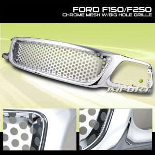 99 03 01 Ford F150 Chrome Mesh Upper Front Grille Grill