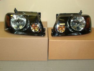 2007 2008 Ford F150 Harley Davidson Headlight Head Lamps Pair Set New Parts