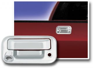 Chrome Tailgate Handle Cover w Camera Cut Out for Ford F150 F250 F350 Superduty