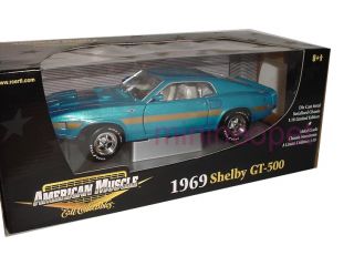 Ertl 1969 69 Shelby Ford Mustang GT 500 GT500 1 18 Blue