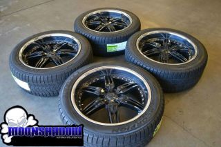 22" FOOSE DF 6 Black Chrome Wheels Rims Ford F150 Expedition Pirelli Tires