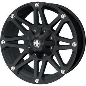 17x8 Black Mayhem Riot 5x5 5 10 Wheels Toyo Open Country MT LT265 70R17 Tires