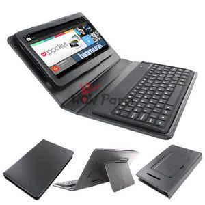 Wireless Bluetooth Keyboard with PU Stand Case Cover for Google Nexus 7 Tablet