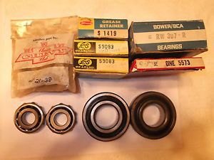 1955 1957 Chevy Front Rear Wheel Bearings Seals