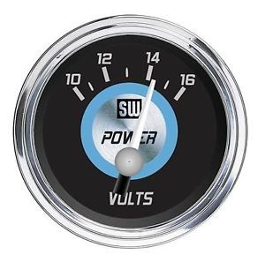 Stewart Warner Performance Power Electrical Voltmeter Gauge 2 1 16" Dia 82762