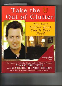 Mark Brunetz Clean House Autograph Signed Clutter Book