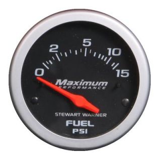 Stewart Warner Maximum Performance Electrical Fuel Pressure Gauge 2 1 16" Dia