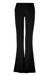 Black Paraw Pants with Flared Legs by THEYSKENS THEORY