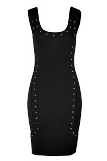 Black Studded Dress by VERSACE