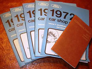 1972 Ford Lincoln Continental Mark IV 4 Shop Repair Manuals Owners Book NIB