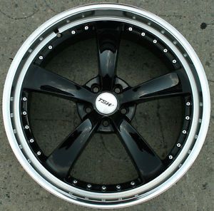TSW Strip 22" Black Rims Wheels Ford Fusion Flex Mustang 22 x 9 0 5H 40
