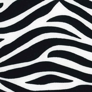 Trend Lab Crib Sheet Black and White Zebra Print