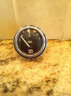 Vintage Stewart Warner Curved Glass Fuel Gauge Scta 32 Ford Hot Rod