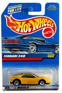 1999 Hot Wheels 993 Ferrari 348 Yellow