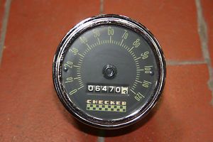 Stewart Warner Checker Cab Speedometer RARE Vintage Speedo Gauge