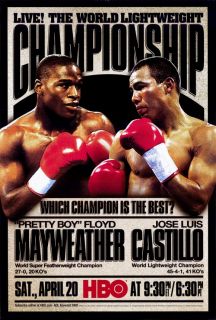 Pretty Boy Floyd MAYWEATHER vs Jose Luis Castillo Boxing Promo Poster