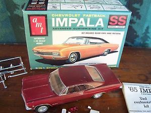 Vintage AMT 1965 Chevy Impala Car Model Kit Built WBX