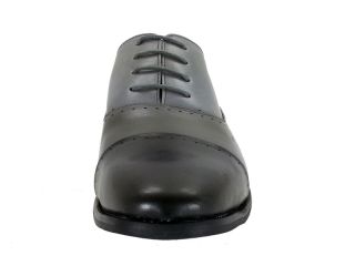 Mens Dress Shoes Executive by Fratelli Select Oxford Black Grey Lace Up