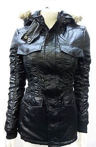 New Women Coat Jacket Fur Hooded Ladies Girls Parka Winter 10564