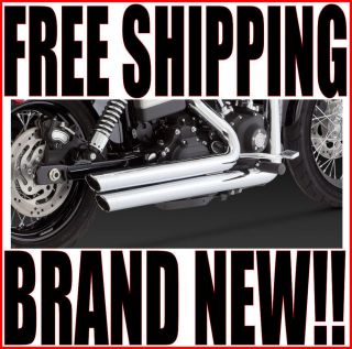 Vance Hines Exhaust Pipes Big Shots Staggered Harley Dyna FXD FXDB 17919