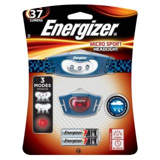 Energizer Micro Sport LED 3 Modes 37 Lumens Water Resistant Headlamp