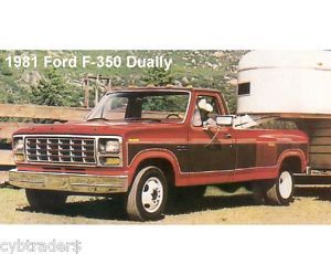 1981 Ford F 350 Dually Pickup Truck Refrigerator Tool Box Magnet