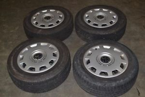 VW Passat 98 01 Set of 4 15" Steel Wheels Rims Hubcaps w Tires 195 65 15