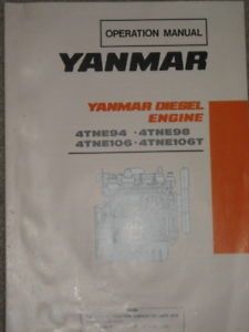 Yanmar 4TNE94 4TNE98 4TNE106 Engine Operators Manual