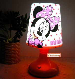 2 Functions Mickey Minnie Mouse Twilight Night Light Kids Sleep LED Bed Lamp S