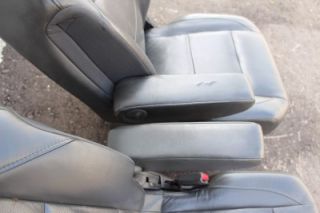 04 08 Nissan Titan Dark Grey Leather Front Seat Set Power Heat Memory Track