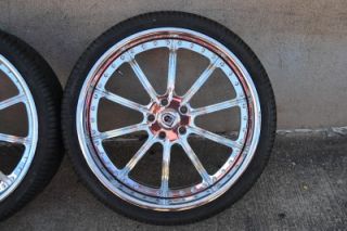 22" asanti AF130 Multipiece Chrome Wheels Rims Tires BMW 7 Series Forgiato