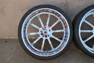 22" asanti AF130 Multipiece Chrome Wheels Rims Tires BMW 7 Series Forgiato