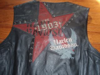 Harley Davidson Women's Leather Motorcycle Vest