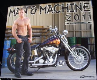 2011 Man Machine Calendar Harley Davidson Motorcycles