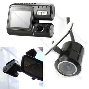 2 0" LCD Dual Lens Car Vehicle HD DVR Camera Video Recorder Camcorder G Sensor