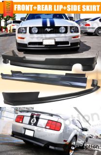 05 09 Ford Mustang V8 Urethane Front Rear Bumper Lip Spoiler Lip Kit Bodykit