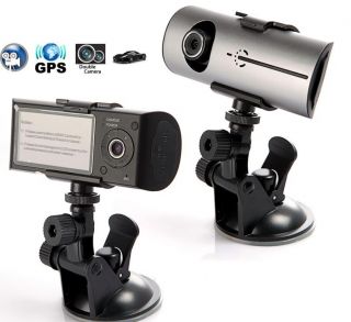 New 2 7" LCD Dual Lens G Sensor GPS Cam Video Camcorder Car Camera Recorder DVR