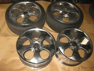 90 91 92 93 94 95 96 Nissan 300zx Aftermarket Wheels Rims 5 Spoke Chrome 18"