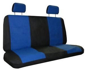 Synthetic Leather Car Auto SUV Small Truck Bench Seat Covers Blue Black Superior