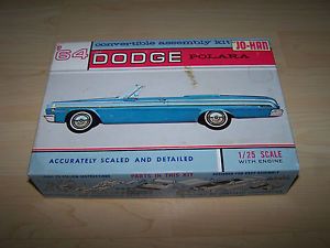 Jo Han 1964 Issue 1 25 Scale Dodge Polara Model Car Kit w Engine 8 764