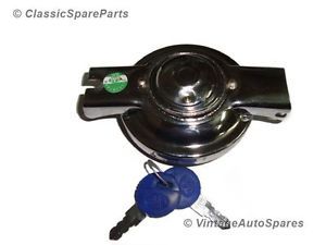Vintage Vespa Sprint Chromed Fuel Petrol Tank Cap Lock with Keys Vespa Spares