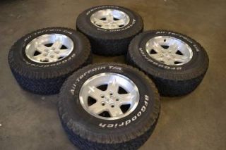 15" Jeep Wrangler Grand Cherokee Factory Wheels Rims BFGoodrich Tires