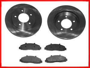 97 03 Ford F150 4x4 2004 F150 Heritage Front Brake 5 Hole Rotors Ceramic Pads